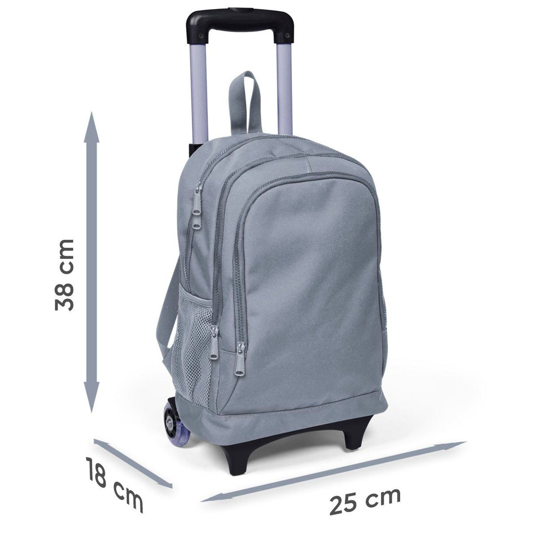 Coral High Kids Kız Çocuk Alpaka Desenli Üç Bölmeli Çekçekli Okul Sırt Çantası