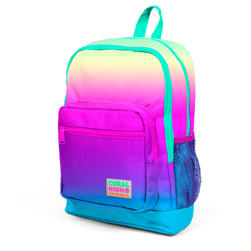 Coral High Kız Çocuk İlkokul Renk Geçişli Dört Bölmeli Okul Sırt Çantası