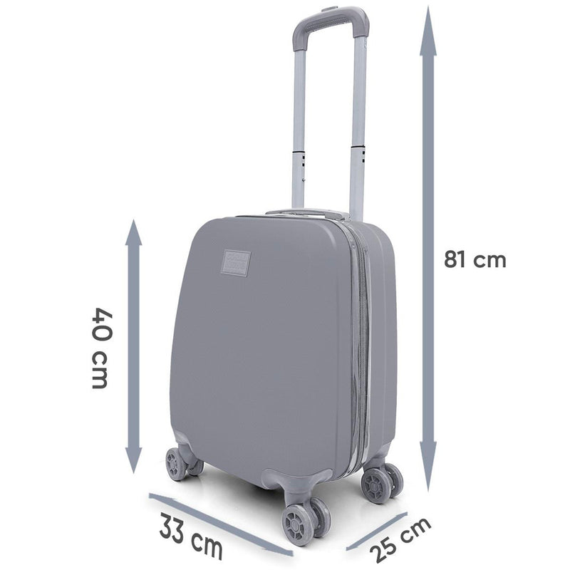 Coral High Lacivert Saks Aslan Desenli Çekçekli Valiz 16732