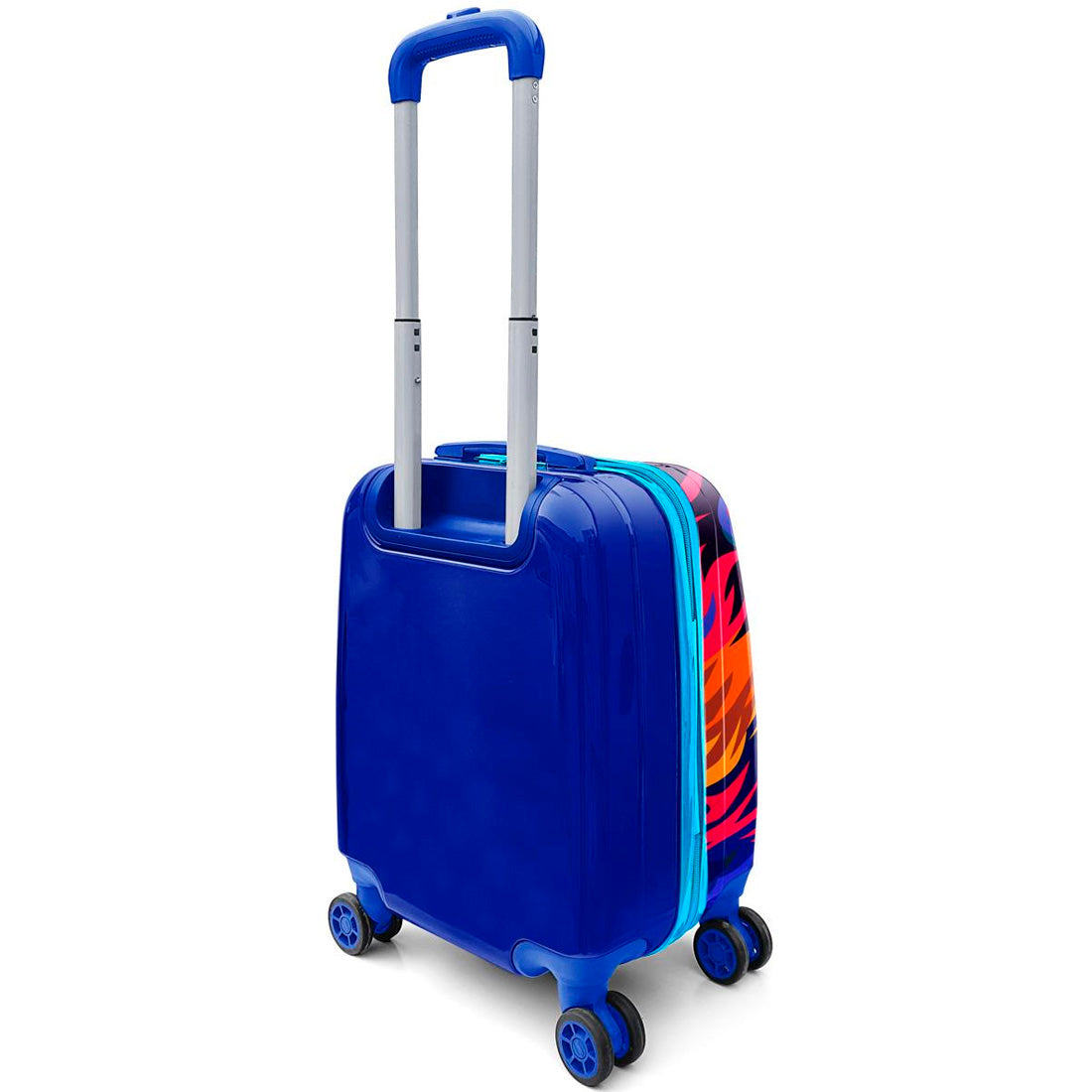 Coral High Lacivert Saks Aslan Desenli Çekçekli Valiz 16732