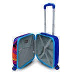 Coral High Lacivert Saks Aslan Desenli Çekçekli Valiz 16732