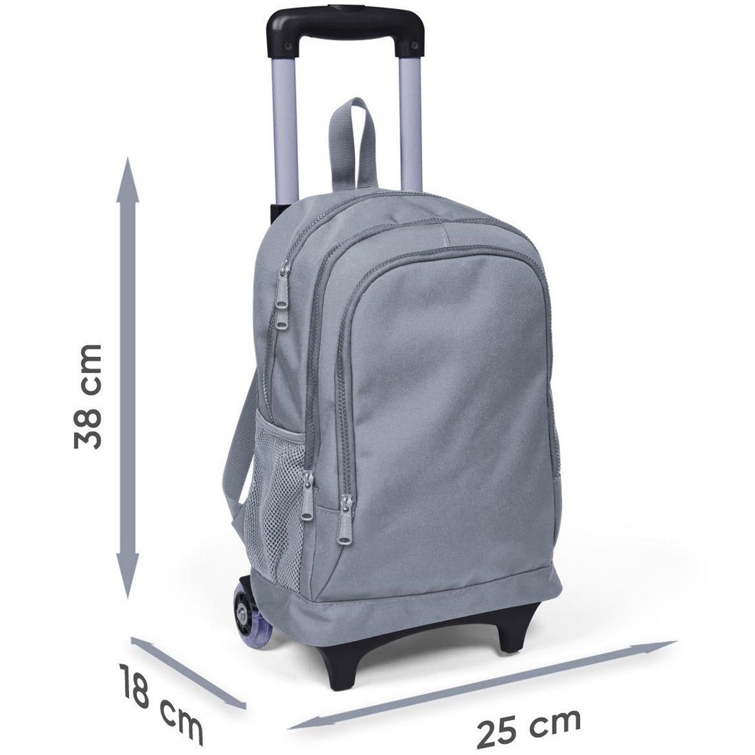Coral High Peri ve Unicorn Desenli Işıklı Tekerlek Pembe Çekçekli Sırt ve Okul Çantası 23933