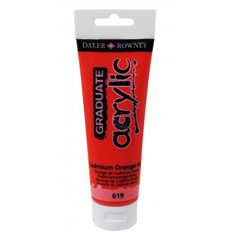 Daler Rowney Kadmiyum Kırmızısı Tonu 120 ml. Akrilik Boya - Sanatçı, Resim ve Hobi İçin Canlı
