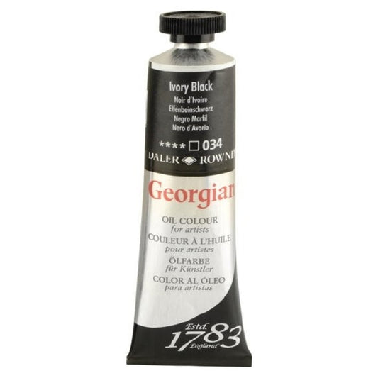 Daler Rowney Georgian Fildişi Siyahı 38 ml. Yağlı Boya - Sanatçı ve Profesyonel Resim Malzemesi