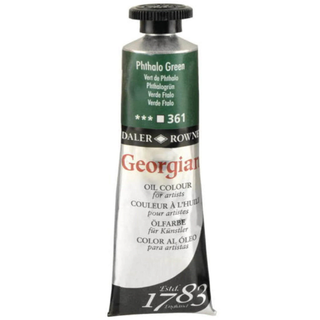 Daler Rowney Georgian Phthalo Green 38 ml. Yağlı Boya - Profesyonel Sanat ve Resim Malzemesi