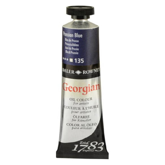Daler Rowney Georgian Prussian Blue 38 ml. Yağlı Boya - Sanatçı ve Profesyonel Resim Boyası