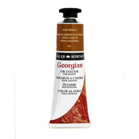 Daler Rowney Georgian Raw Sienna 38 ml. Yağlı Boya - Profesyonel Sanatçı Tuval Resim Boyası