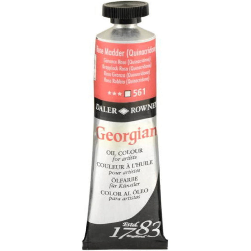 Daler Rowney Georgian Rose Madder Quın 38 ml. Yağlı Boya - Sanatçı, Profesyonel ve Hobi Resim Malzemesi