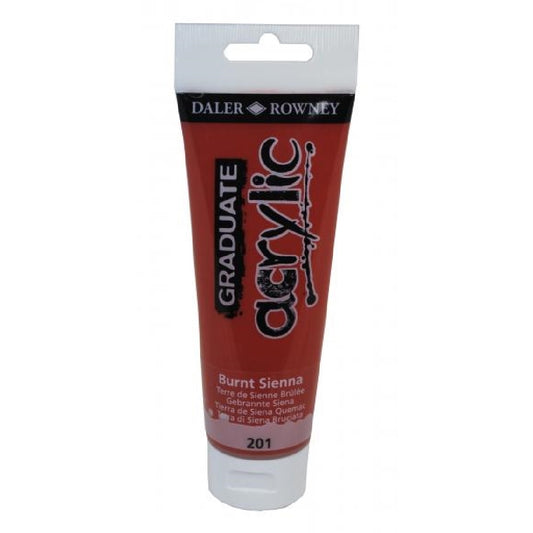Daler Rowney Graduate Burnt Sienna 120 ml. Akrilik Boya - Sanat, Resim ve Hobi Malzemesi