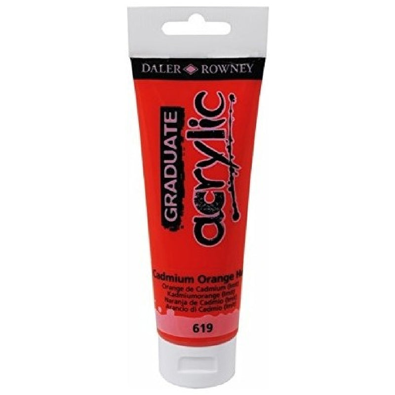 Daler Rowney Graduate Kadmiyum Turuncu Tonu 120 ml. Akrilik Boya - Sanat, Resim ve Hobi İçin