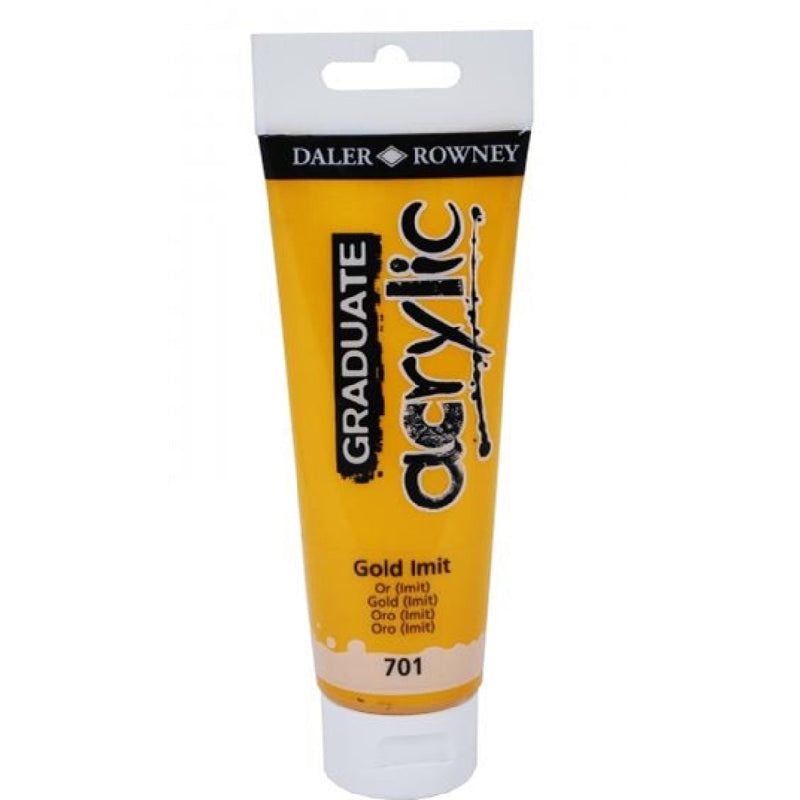 Daler Rowney Graduate Gold Imit 120 ml. Akrilik Boya - Sanatsal Resim ve Hobi Boyası