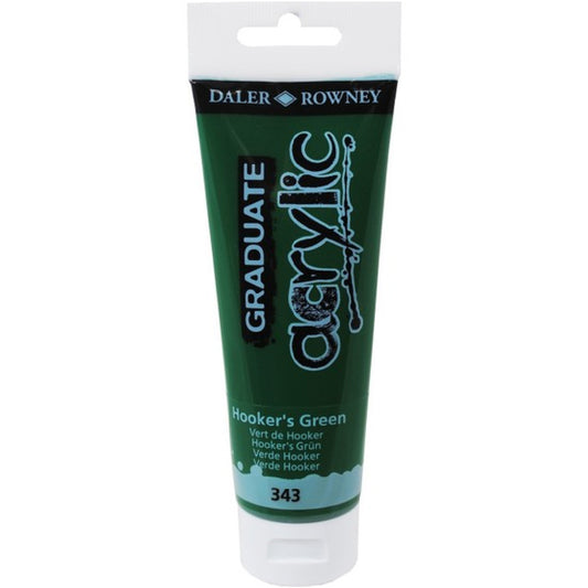 Daler Rowney Graduate Hooker Yeşili 120 ml. Akrilik Boya - Sanat, Resim ve Hobi İçin