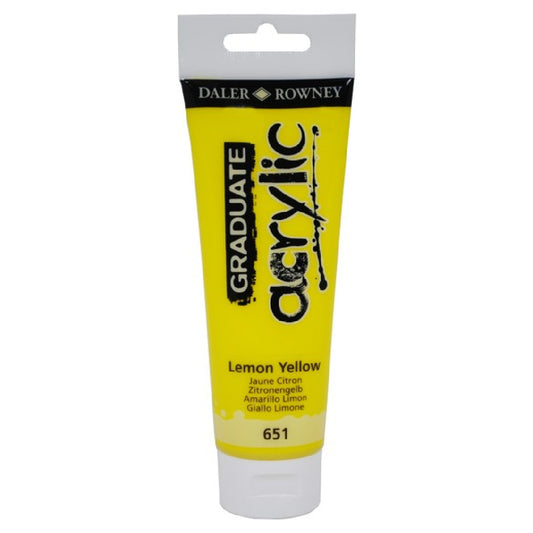 Daler Rowney Graduate Limon Sarısı 120 ml. Akrilik Boya - Sanat, Hobi ve Tuval Boyası