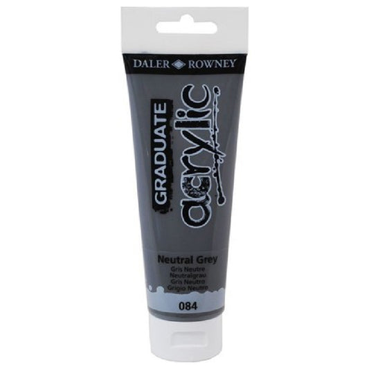 Daler Rowney Graduate Nötr Gri 120 ml. Akrilik Boya - Sanat, Resim ve Hobi Boyası
