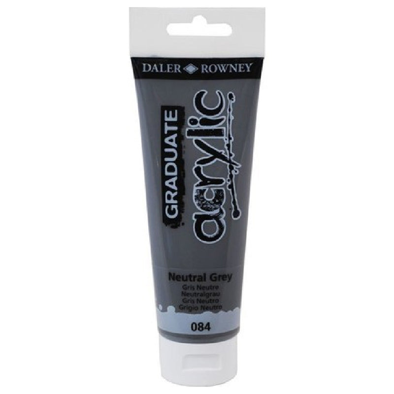 Daler Rowney Graduate Nötr Gri 120 ml. Akrilik Boya - Sanat, Resim ve Hobi Boyası