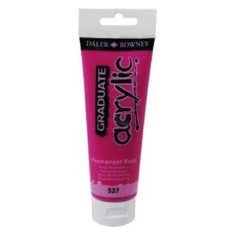 Daler Rowney Graduate Permanent Rose 120 ml. Akrilik Boya - Resim, Hobi ve Öğrenci Sanat Boyası