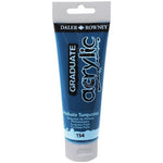 Daler Rowney Graduate Phthalo Turkuaz 120 ml. Akrilik Boya - Sanat Malzemeleri Resim ve Hobi Boyası