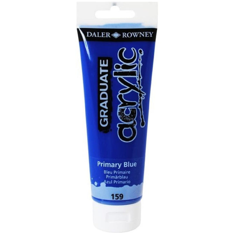 Daler Rowney Graduate Primary Blue 120 ml. Akrilik Boya - Resim, Hobi ve Sanat Malzemesi