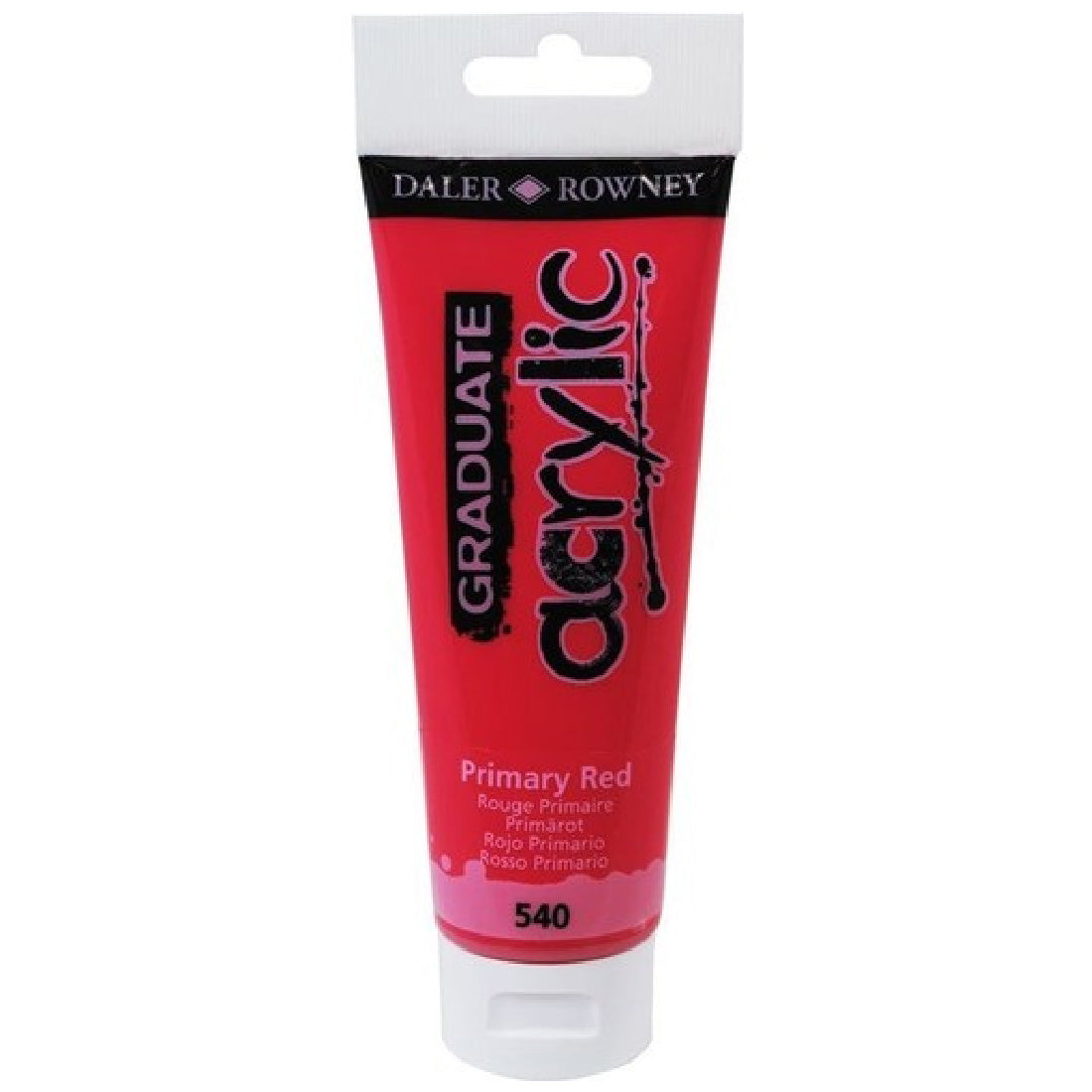 Daler Rowney Graduate Primary Red 120 ml. Akrilik Boya - Sanatsal Resim ve Hobi Boyası