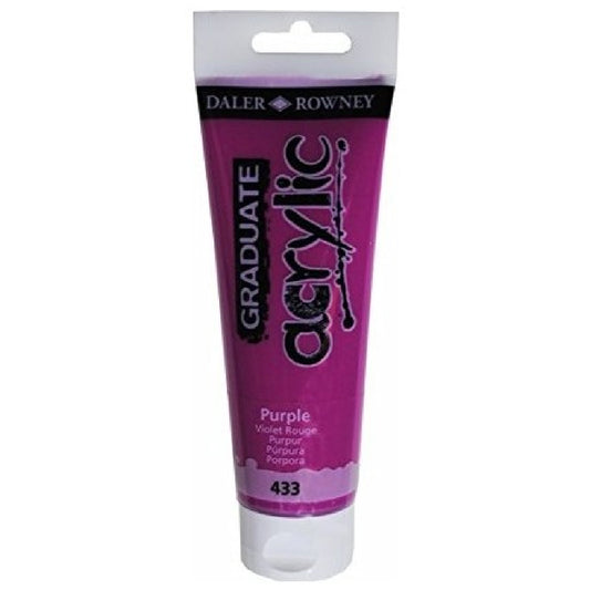 Daler Rowney Graduate Mor 120 ml. Akrilik Boya - Sanat, Resim ve Hobi Boyası