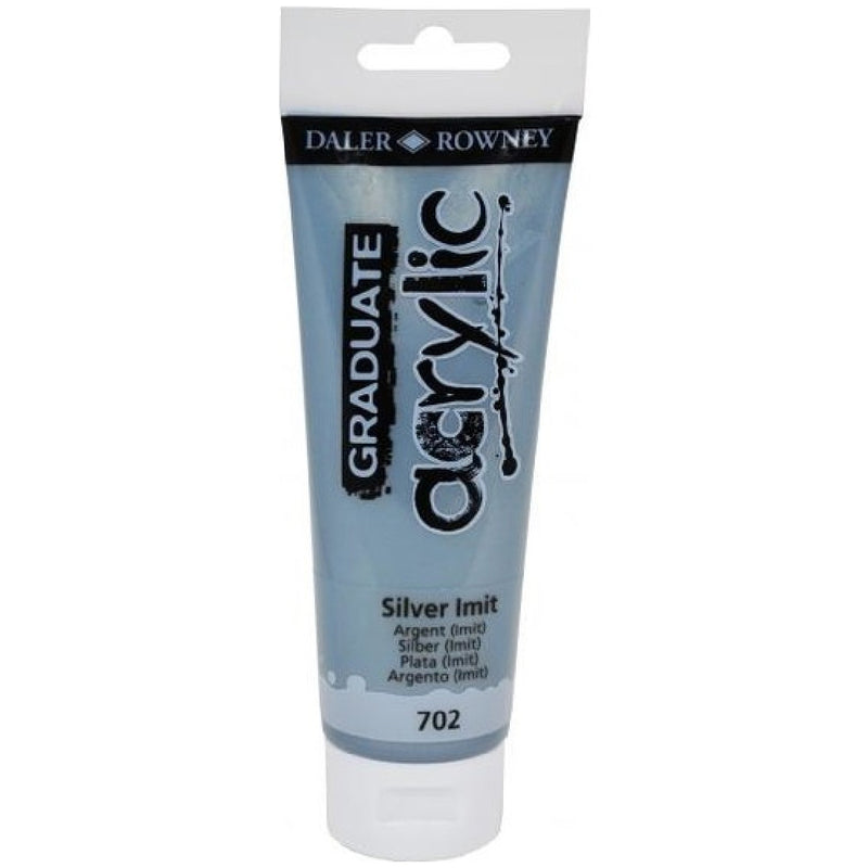 Daler Rowney Graduate Gümüş Rengi 120 ml Akrilik Boya - Sanatsal Resim, Hobi ve Tuval Çalışmaları İçin