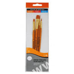 Daler Rowney Simply Gold Taklon Sentetik 4'lü Fırça Seti - Sanat Resim Akrilik Yağlıboya Fırçaları