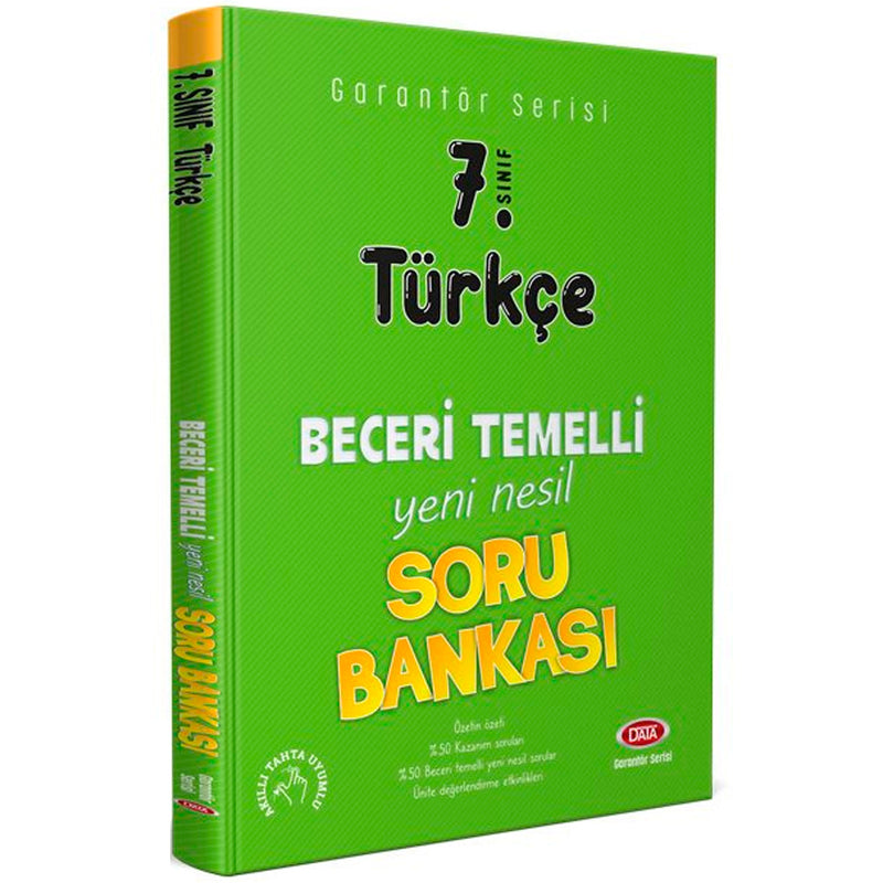 Data Yayınları 7.Sınıf Türkçe Beceri Temelli Soru Bankası Garantör Serisi