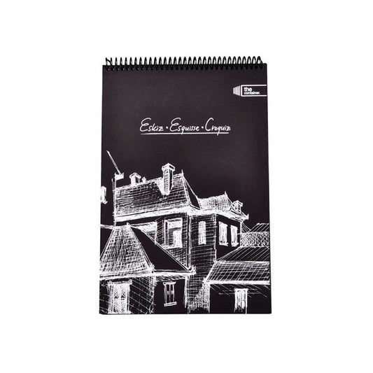 Deffter Siyah A5 Çocuk Eskiz Defteri - Okul, Not Tutma ve Planlayıcı Defteri