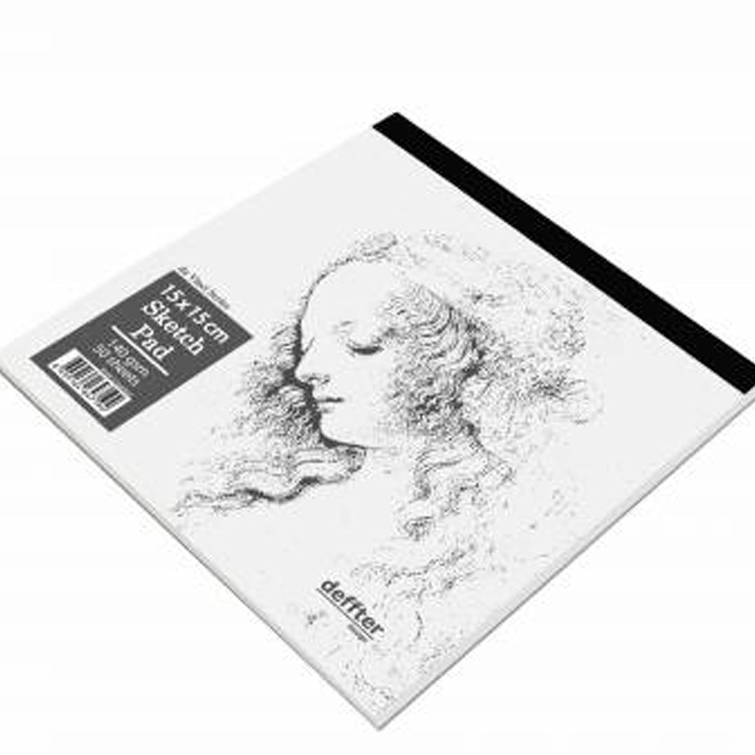 Defter Da Vinci Series 15x15 cm Beyaz 50 Sayfa Eskiz Defteri - Not Tutma, Okul ve Planlayıcı Defteri