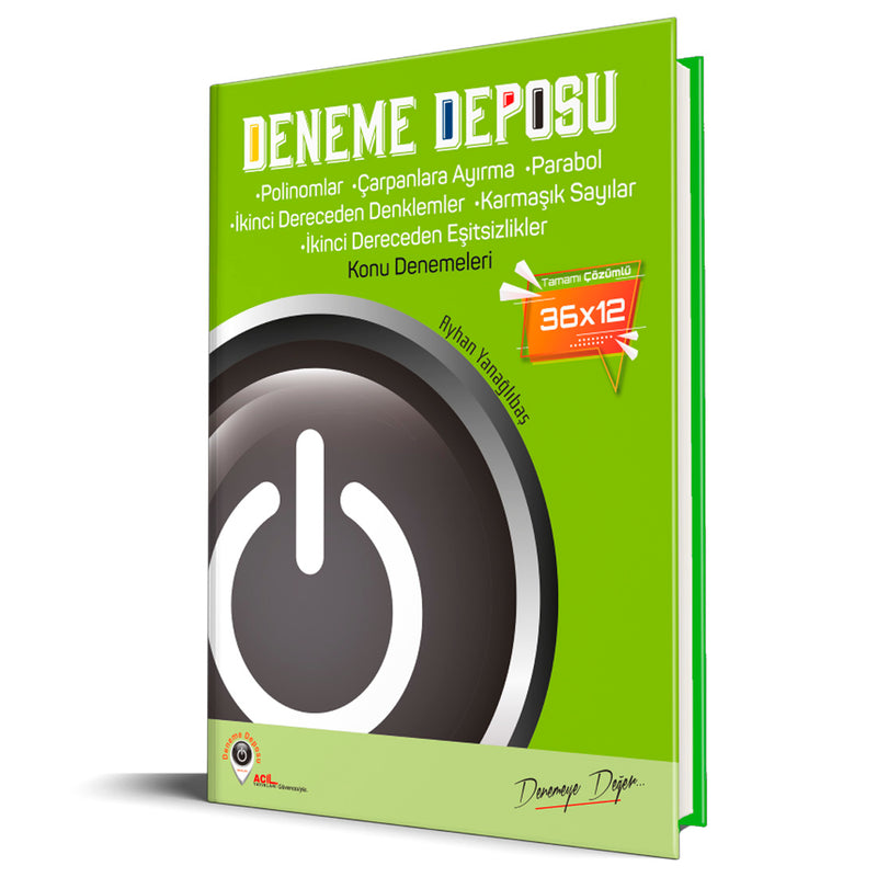 Deneme Deposu AYT  Polinomlar/ Çarpanlara Ayırma/ Parabol Konu Denemeleri