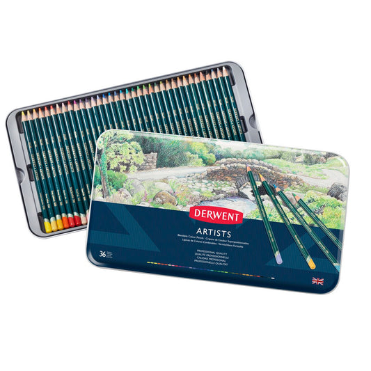 Derwent Artıst 36'lı Kuru Boya Kalemi - Sanatçı Çizim ve Resim Kalemi Seti