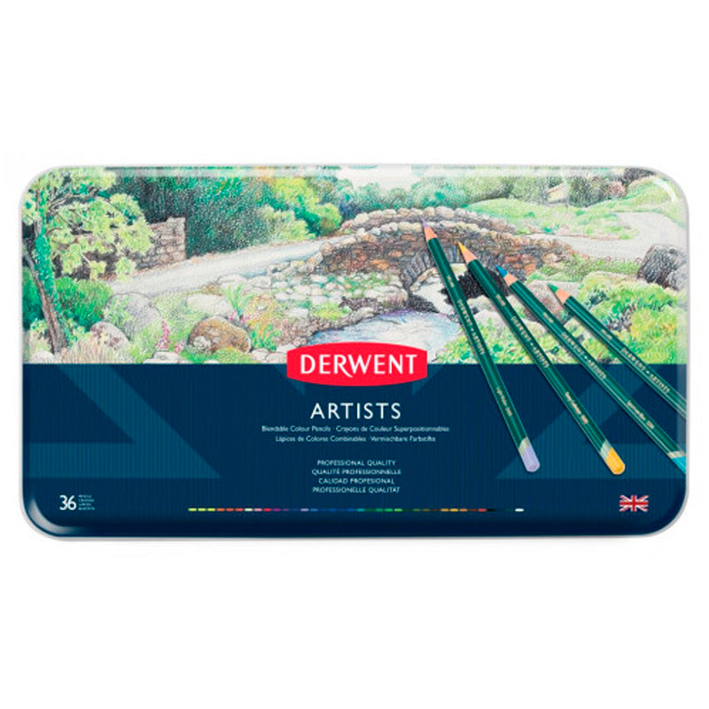 Derwent Artıst 36'lı Kuru Boya Kalemi - Sanatçı Çizim ve Resim Kalemi Seti