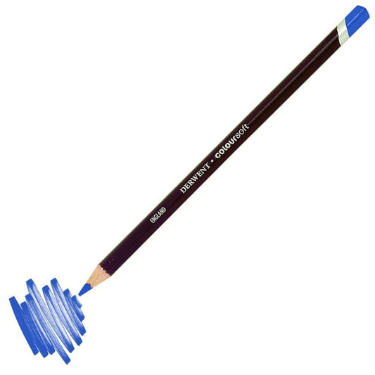 Derwent Coloursoft Yumuşak Kuru Boya Kalemi Ultramarine - Sanatsal Çizim ve Profesyonel Eskiz Kalemi