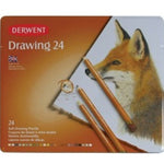 Derwent Drawing Renkli 24'lü Teneke Kutu Çizim Kalem Seti - Sanatsal ve Eskiz Kalemleri