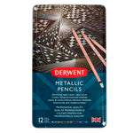 Derwent Metallic 12'li Kalem Seti - Sanatsal Çizim ve Eskiz Kalemleri