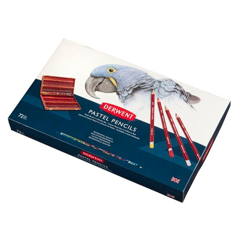 Derwent Pastel Pencils 72'li Pastel Kalem Seti Ahşap Kutu - Sanatçı ve Eskiz Kalemi