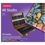 Derwent Studio 48'li Ahşap Kuru Boya Kalemi Set - Sanatsal Çizim ve Profesyonel Eskiz Kalemleri