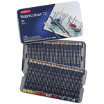 Derwent Watercolour 72'li Teneke Kutu - Sanatsal Çizim ve Profesyonel Suluboya Kalemi Seti