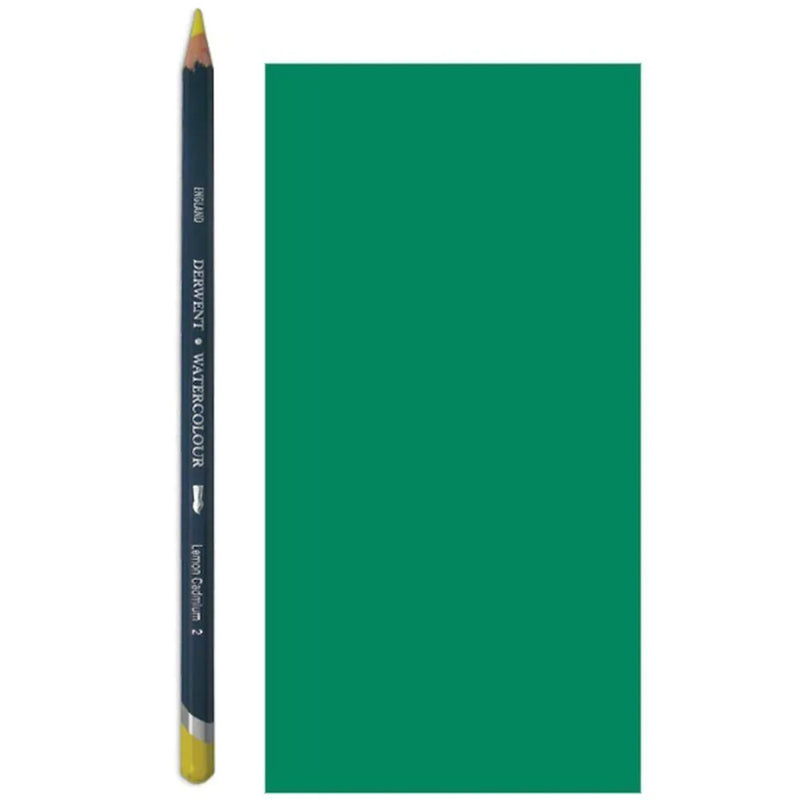 Derwent Watercolour Pencil Suluboya Kalemi Şişe Yeşili - Sanatsal Çizim ve Resim Kalemi