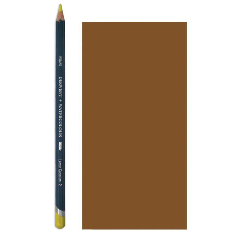 Derwent Watercolour Pencil Suluboya Kalemi Burnt Umber - Sanatsal Çizim ve Resim Kalemi