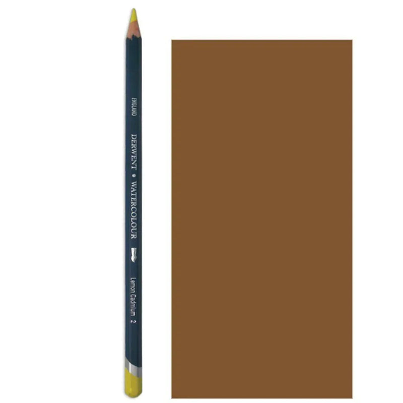 Derwent Watercolour Pencil Suluboya Kalemi Vandyke Brown - Sanatsal Çizim ve Resim Kalemi