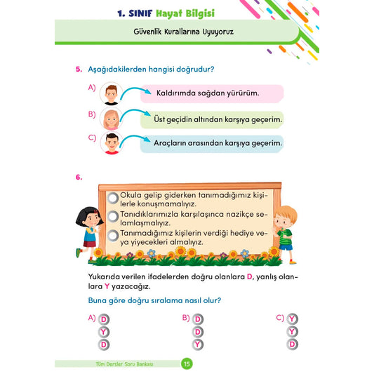 Dikkat Atölyesi Yayınları 1. Sınıf Tüm Dersler Yeni Nesil Soru Bankası