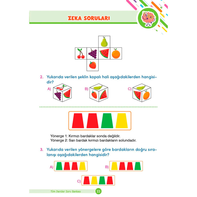 Dikkat Atölyesi Yayınları 1. Sınıf Tüm Dersler Yeni Nesil Soru Bankası