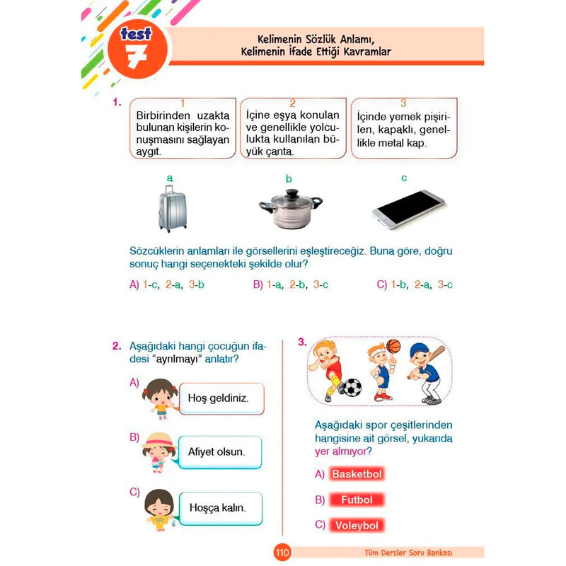 Dikkat Atölyesi Yayınları 2. Sınıf Tüm Dersler Yeni Nesil Soru Bankası