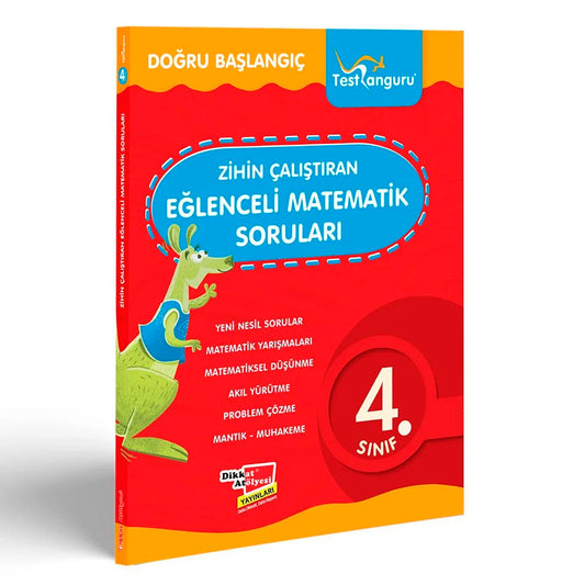Dikkat Atölyesi Yayınları 4. Sınıf Kanguru Eğlenceli Matematik Soruları