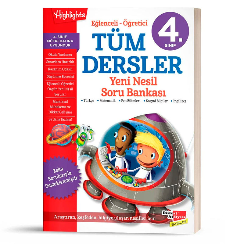 Dikkat Atölyesi Yayınları 4. Sınıf Tüm Dersler Yeni Nesil Soru Bankası