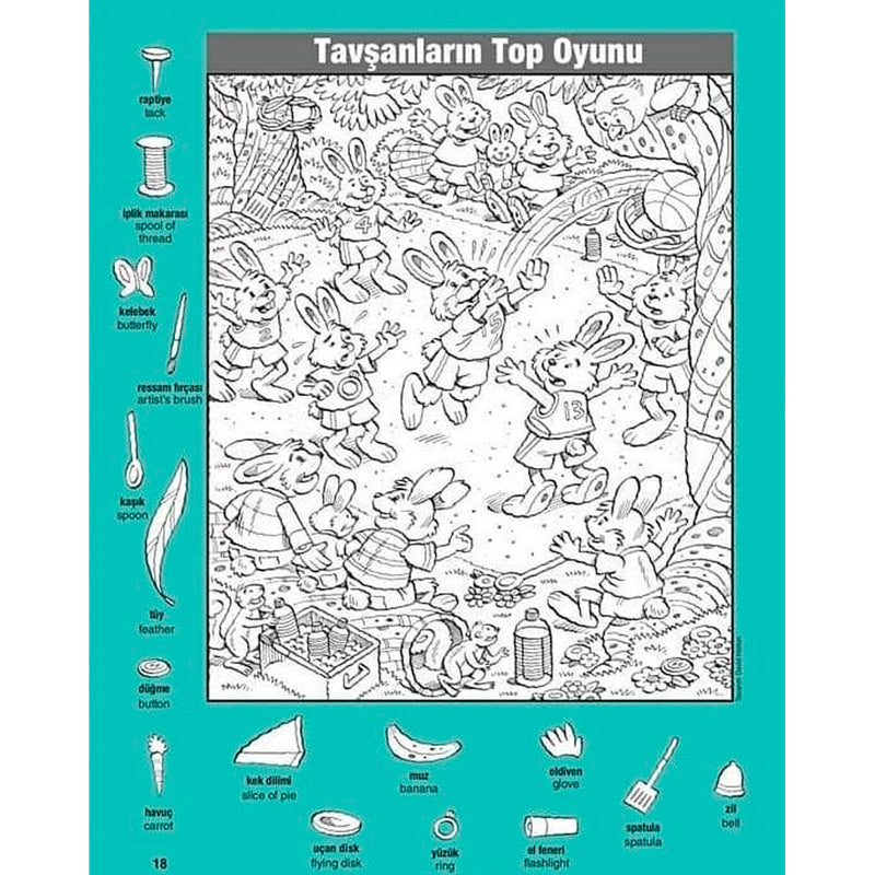 Dikkat Atölyesi Yayınları Favori Hidden Pictures Arkadaşlık Puzzle