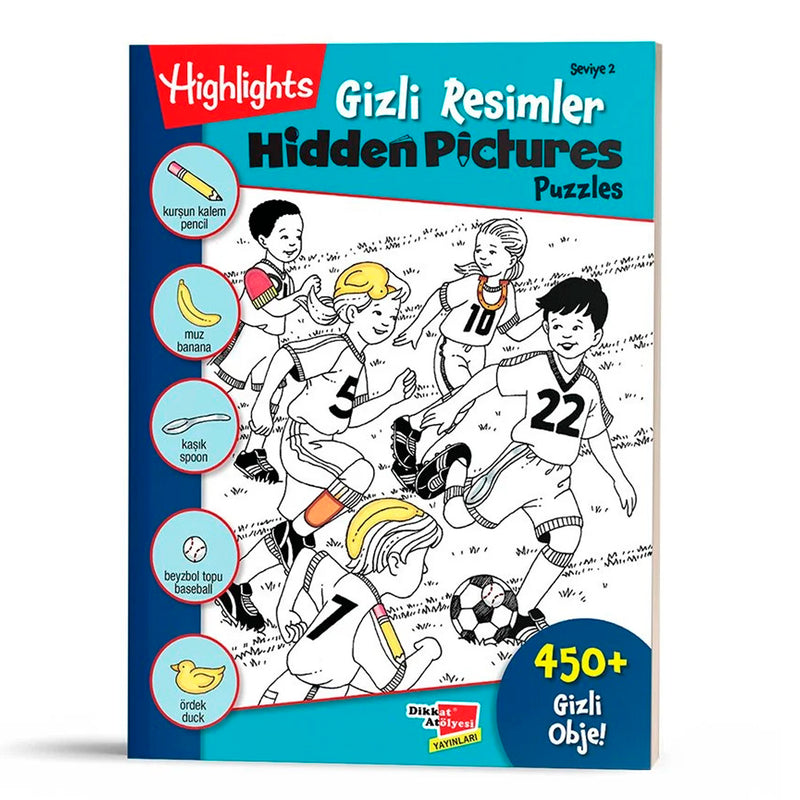 Dikkat Atölyesi Yayınları Hidden Pictures Gizli Resimler Seviye 2