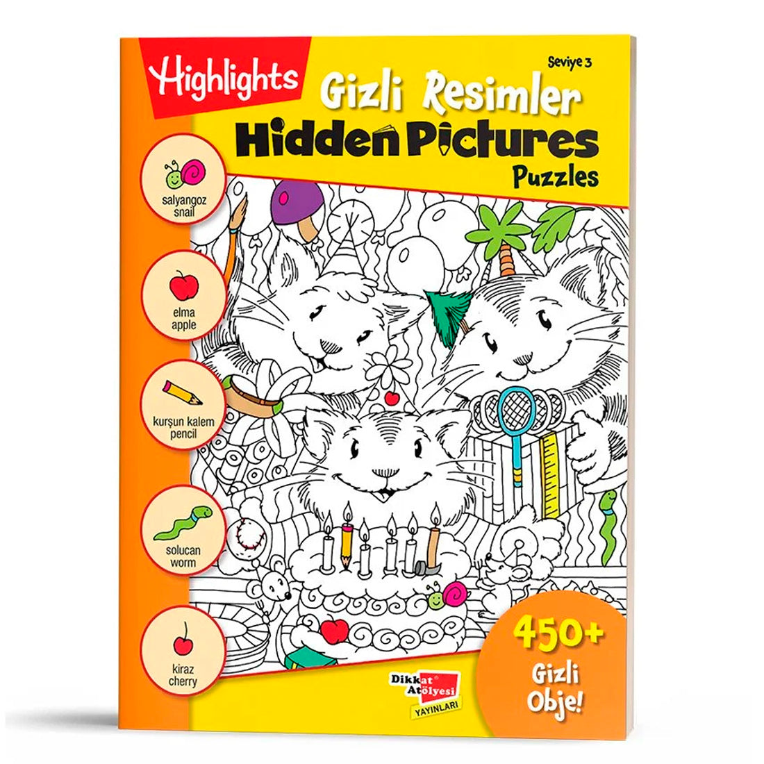 Dikkat Atölyesi Yayınları Hidden Pictures Gizli Resimler Seviye 3