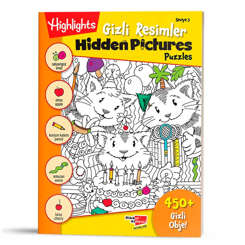 Dikkat Atölyesi Yayınları Hidden Pictures Gizli Resimler Seviye 3